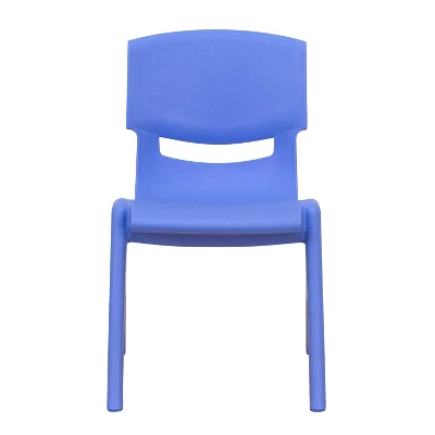 Emma And Oliver 2 Pack Plastic Stackable School Chair With 12"H Seat, Preschool Seating - Image 8