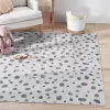 Well Woven Dalmatian Dots Apollo Kids Collection Ivory Black Area Rug
