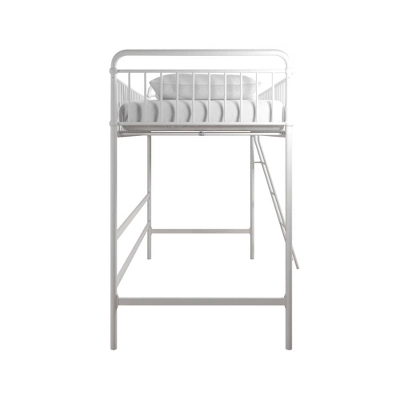 Twin Kaila Metal Loft Bed White - Room & Joy - Image 4
