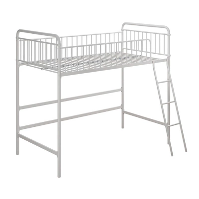 Twin Kaila Metal Loft Bed White - Room & Joy - Image 6
