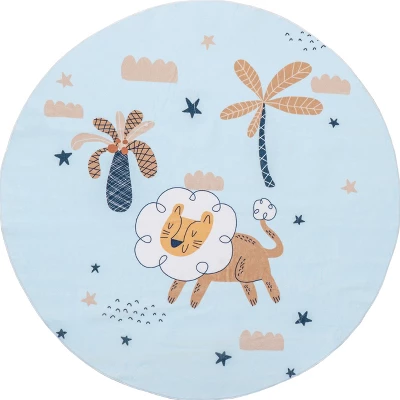 NuLOOM Jalissa Lion Dreams Machine Washable Kids Area Rug - Image 9