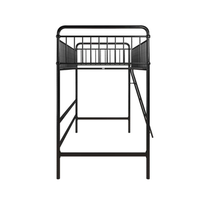 Twin Kaila Metal Loft Bed Black - Room & Joy - Image 8