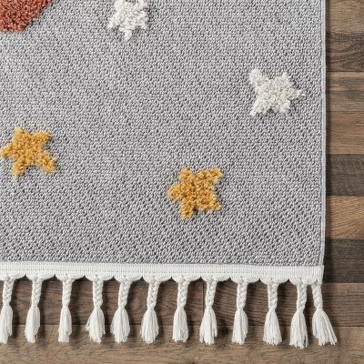 NuLOOM Journee Rocket Ship High-Low Kids Tasseled Area Rug - Image 4