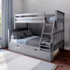 Max & Lily Twin Over Full Bunk Bed With Trundle Bed