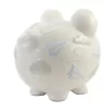 Bank Paper Airplane Piggy Bank - One Bank 7.75 Inches - Money Savings - 36906. - Ceramic - White