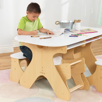 KidKraft Arches Expandable Table With Bench Set - Image 4