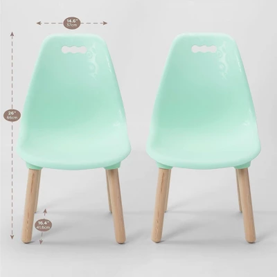 Set Of 2 Kid Century Modern Kids' Chairs - B. Spaces - Image 6