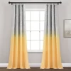 52"x84" Set Of 2 Glitter Ombre Metallic Print Window Curtain Panels - Lush Décor