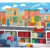6'x10.5' Sesame Street Chair Rail Prepasted Mural Ultra Strippable - RoomMates