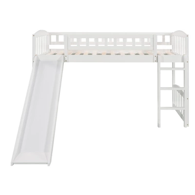 Twin Size Loft Bed With Slide And Ladder - ModernLuxe - Image 4