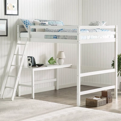 Full Caspian Loft Bed White - Hillsdale Furniture - Image 12