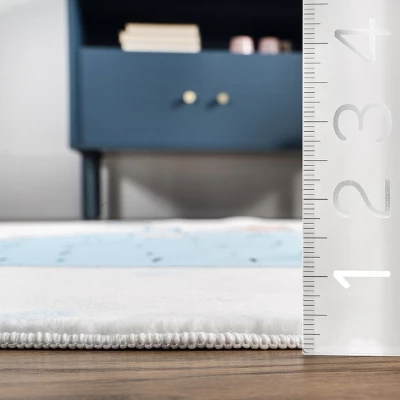 NuLOOM Eowyn Modern Rabbit Machine Washable Kids Area Rug - Image 2