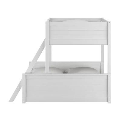 Twin Over Full Capri Wood Bunk Bed White - Hillsdale Furniture - Image 3