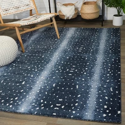 Polly Animal Print Kids' Rug Navy Blue - Balta Rugs - Image 5