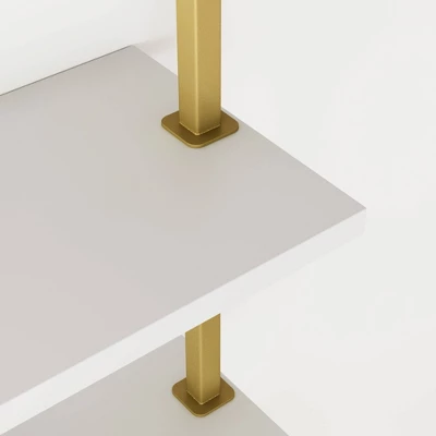 Theo Floating Shelf Gold/White - Nathan James - Image 4