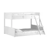 Twin Over Full Capri Wood Bunk Bed White - Hillsdale Furniture