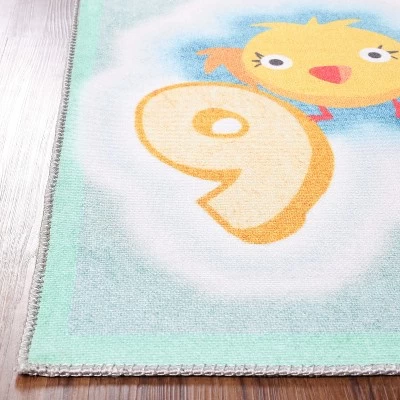 Playtime Numbers Vibrant Kids Indoor Area Rug By Blue Nile Mills - Image 2