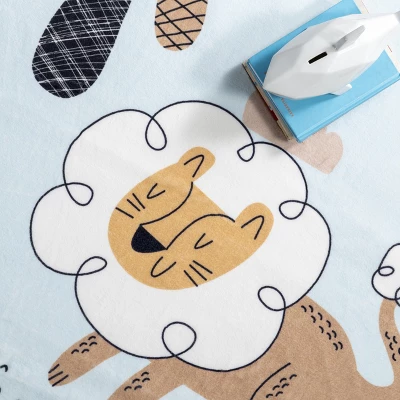 NuLOOM Jalissa Lion Dreams Machine Washable Kids Area Rug - Image 5