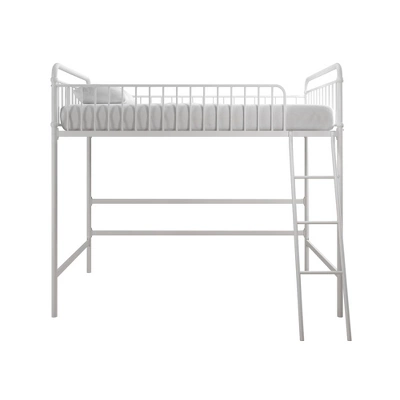 Twin Kaila Metal Loft Bed White - Room & Joy - Image 3