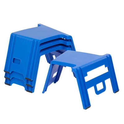 ECR4Kids Linking Stools, Children's Stackable Seat, Portable Floor Table, 4-Piece - Image 10