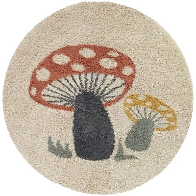 Mushroom Kids' Rug Cream - Balta Rugs - Image 5