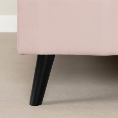 Maliza Upholstered Complete Platform Bed Pale Pink - South Shore - Image 4