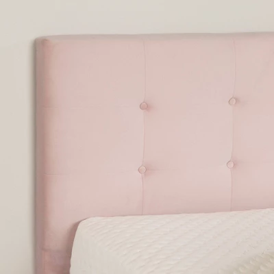 Maliza Upholstered Complete Platform Bed Pale Pink - South Shore - Image 7