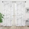 Black & White Marble Curtain Panels - Sweet Jojo Designs