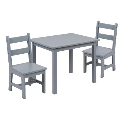 Flash Furniture Kids Solid Hardwood Table And Chair Set For Playroom, Bedroom, Kitchen - 3 Piece Set - Image 15