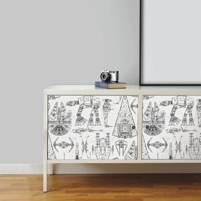 Star Wars Spaceship Blueprints Peel And Stick Wallpaper -RoomMates - Image 5