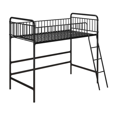 Twin Kaila Metal Loft Bed Black - Room & Joy - Image 6