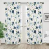 2pc Sweet Jojo Designs Watercolor Floral Window Panel Pink/Blue - Sweet Jojo Designs