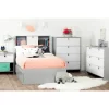 Cookie 1-Drawer Nightstand Soft Gray And Pure White - South Shore
