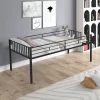 Twin Over Twin Metal Triple Bunk Bed With Ladder-ModernLuxe