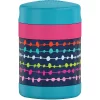 Thermos 10 Oz. Kid's Funtainer Stainless Steel Food Jar W/ Spoon - Lines & Dots