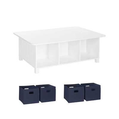 5pc Kids' Activity Table Set With 4 Bins - RiverRidge Home - Image 4