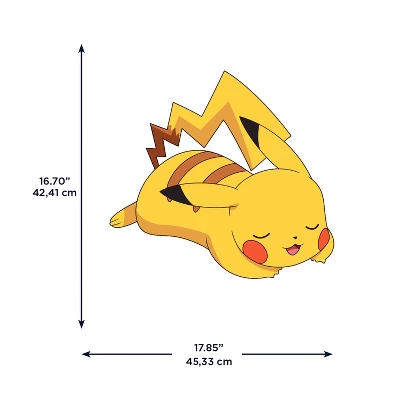 Pokemon Sleeping Pikachu Giant Peel And Stick Wall Decals - RoomMates - Image 2