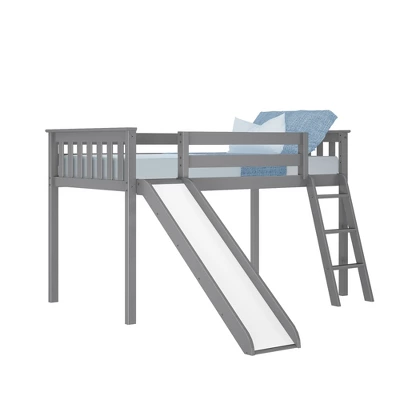 Max & Lily Twin Low Loft Bed With Slide - Image 7