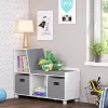 RiverRidge Home Kids' Book Nook Collection Cubby Storage Bench With 2 Bins - RiverRidge