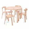 ECR4Kids Bentwood Table And Curved Back Chair Set, Kids Wood Furniture