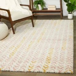 Elena Striped Shag Kids' Rug - Balta Rugs