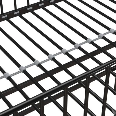 Twin Kaila Metal Loft Bed Black - Room & Joy - Image 9