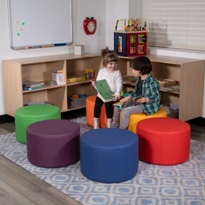 Flash Furniture Soft Seating Flexible Circle For Classrooms And Daycares - 12" Seat Height - Image 3