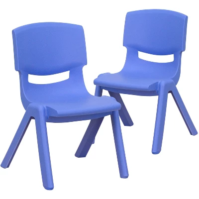 Flash Furniture 2 Pack Plastic Stackable School Chair With 10.5" Seat Height - Image 15