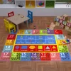 KC CUBS Boy & Girl Kids Math Symbols, Numbers & Shapes Educational Learning & Fun Game Play Area Nursery Bedroom Classroom Rug Carpet