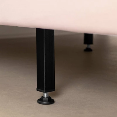 Maliza Upholstered Complete Platform Bed Pale Pink - South Shore - Image 2