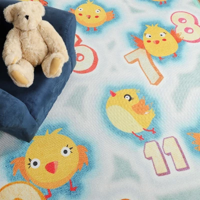 Playtime Numbers Vibrant Kids Indoor Area Rug By Blue Nile Mills - Image 7