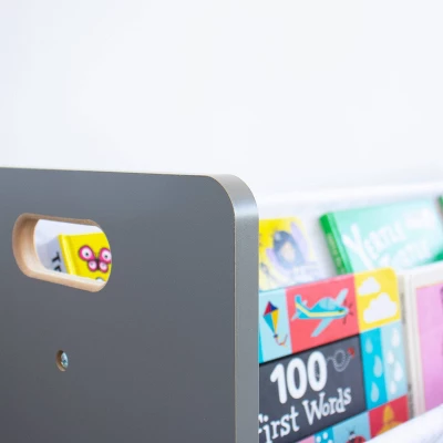 Read N Play 6 Bin Organizer & 2 Tier Bookrack White - Humble Crew - Image 4