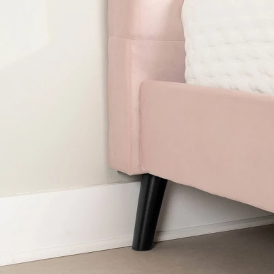 Maliza Upholstered Complete Platform Bed Pale Pink - South Shore - Image 6