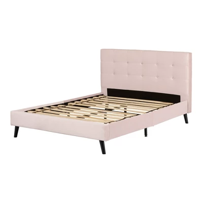 Maliza Upholstered Complete Platform Bed Pale Pink - South Shore - Image 10